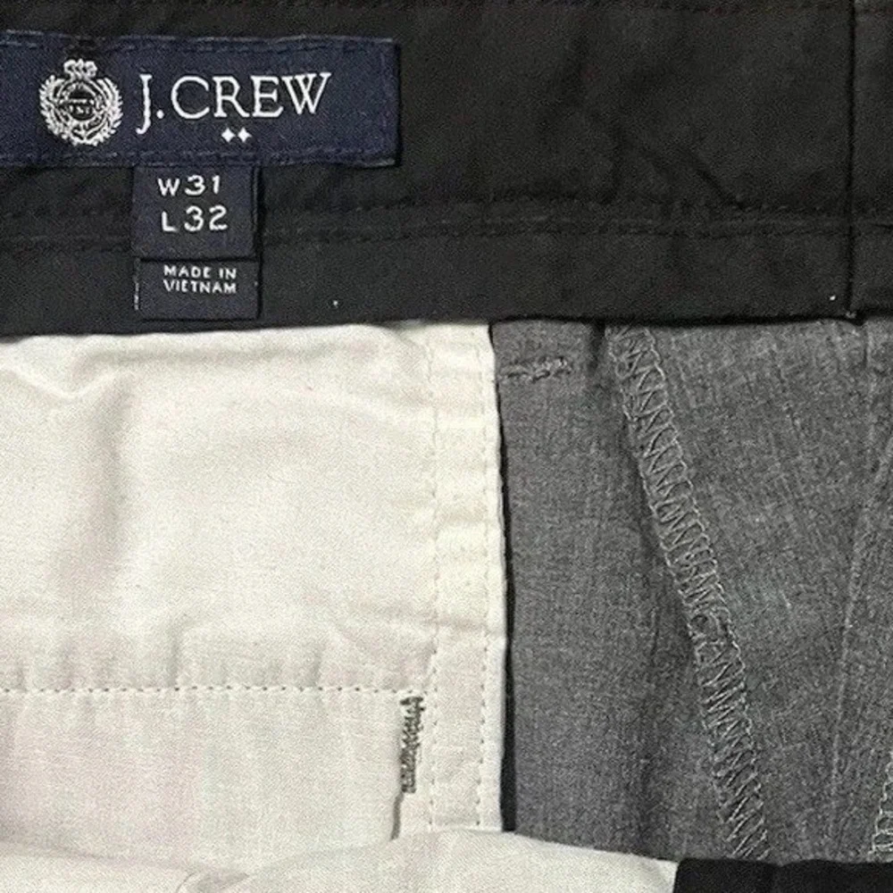 J. Crew Bedford Pants Gray Cotton Size 31/32